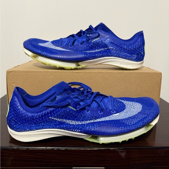 Nike Air Zoom Victory Track Spikes Men's Size 12 Racer Blue White CD4385-400 - Picture 1 of 5
